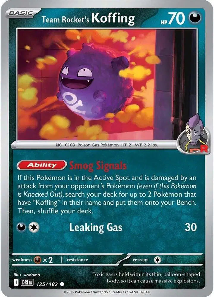 Team Rocket's Koffing [Reverse Holo]