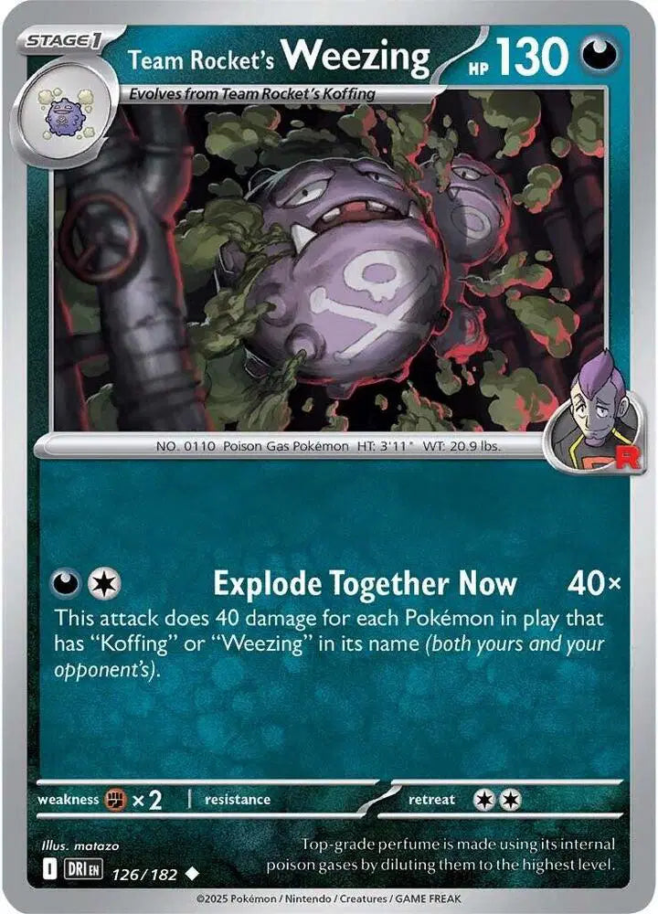 Team Rocket's Weezing [Reverse Holo]