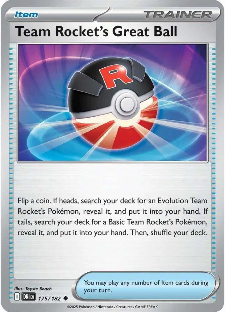 Team Rocket's Great Ball [Reverse Holo]