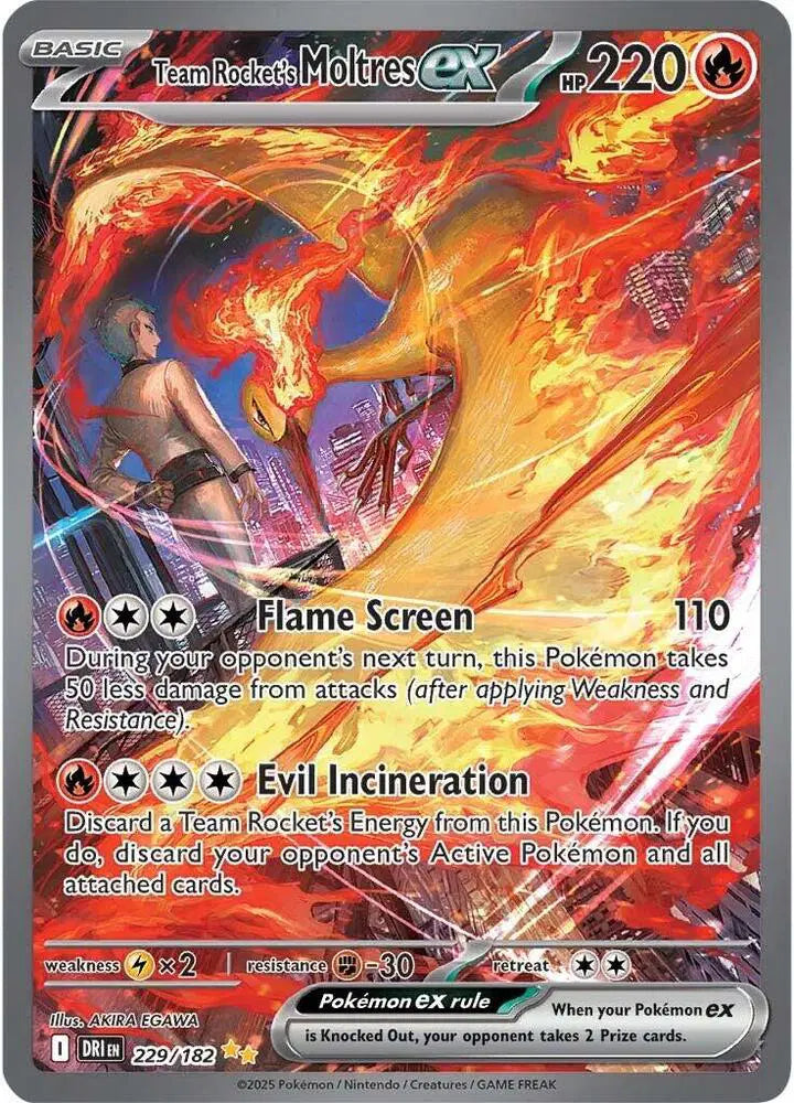 Team Rocket's Moltres EX [Stamped]