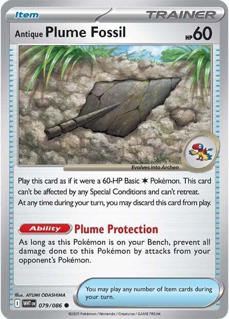 Antique Plume Fossil [Reverse]