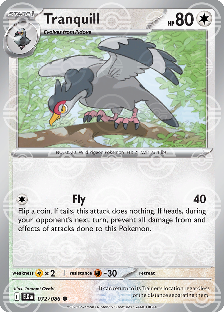 Tranquill [Poke Ball]