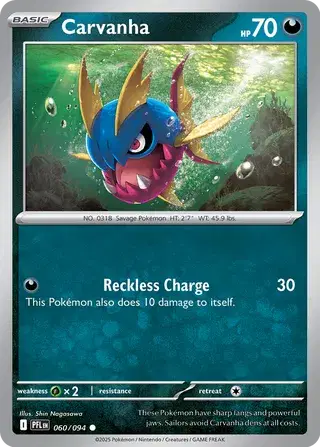 Carvanha [Reverse Holo]