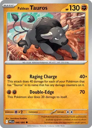 Paldean Tauros [Reverse Holo]