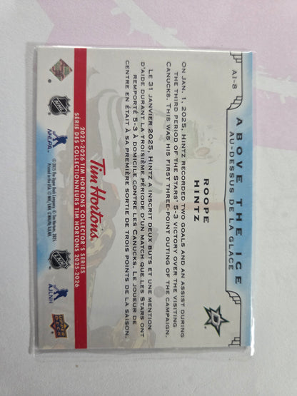 Roope Hintz Upper Deck Above the Ice [Dallas Stars]
