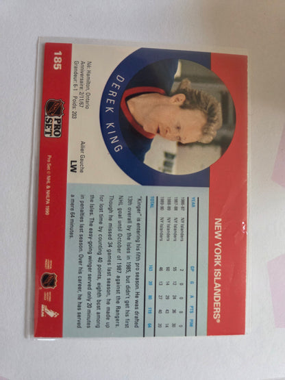 Derek King NHL Pro Set #185 [New York Islanders]