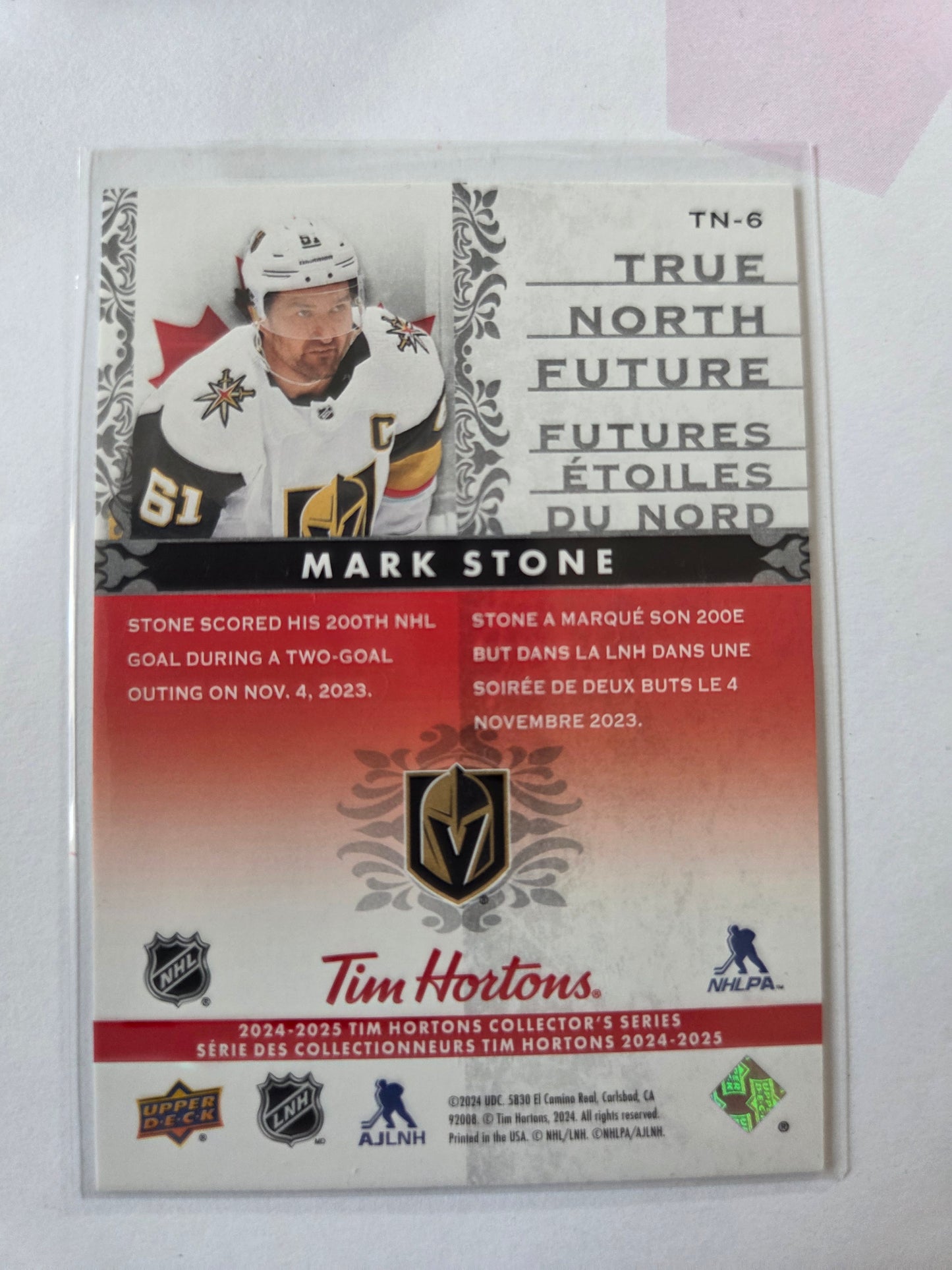 Mark Stone Upper Deck True North Future [Las Vegas Golden Knights]