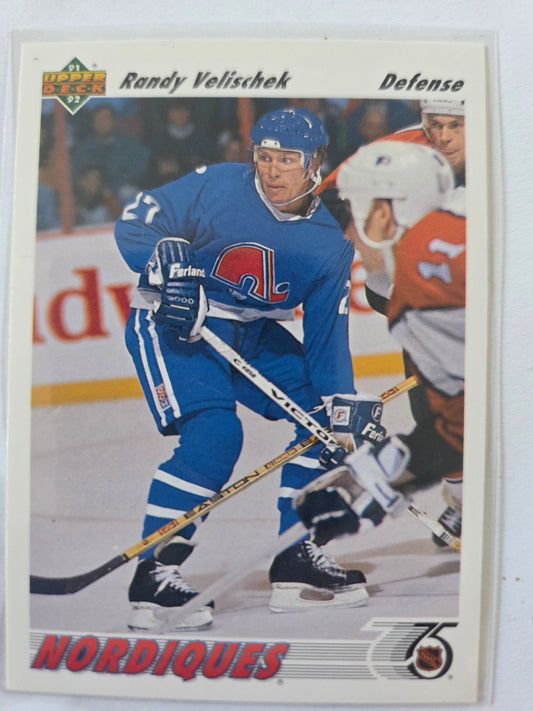 Randy Velischek 91-92 Upper Deck #484 [Quebec Nordiques]