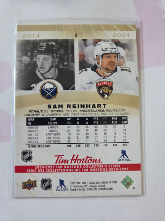Sam Reinhart Tim Hortons Upper Deck #6 [Florida Panthers]