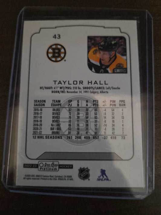 Taylor Hall O-Pee-Chee Platinum #43 [Boston Bruins]