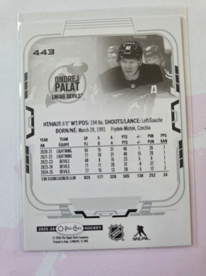Ondrej Palat O-Pee-Chee Hockey #443 [New Jersey Devils]