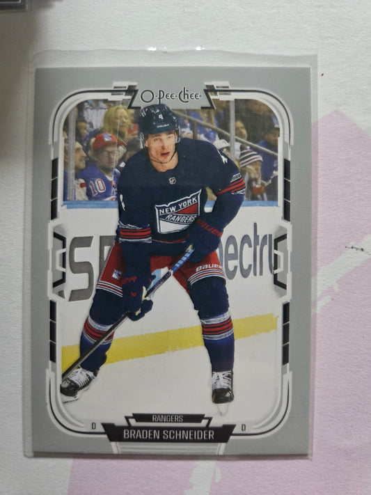 Braden Schneider O-Pee-Chee Hockey #168 [New York Rangers]