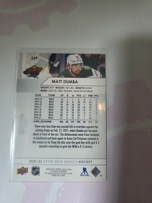 Matt Dumba Upper Deck Series 2 #339 [Minnesota Wild]