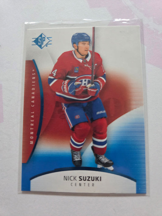 Nick Suzuki Blue SP Hockey #2 [Montreal Canadians]