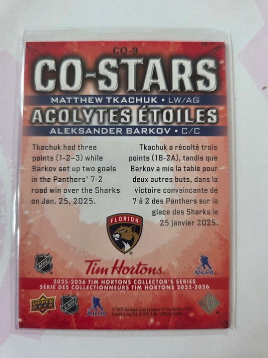 Aleksander Barkov/Matthew Tkachuk Upper Deck Co-Stars [Florida Panthers]