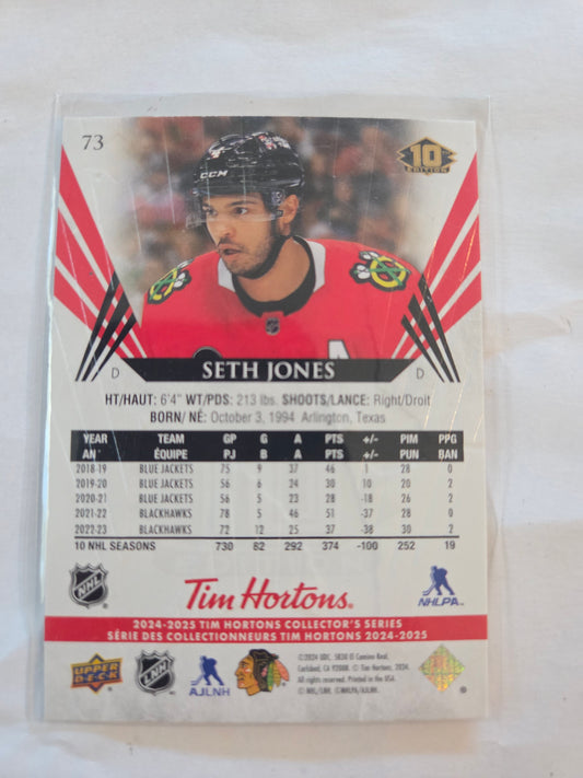 Seth Jones Upper Deck 10th Edition #73 [Chicago Blackhawks]