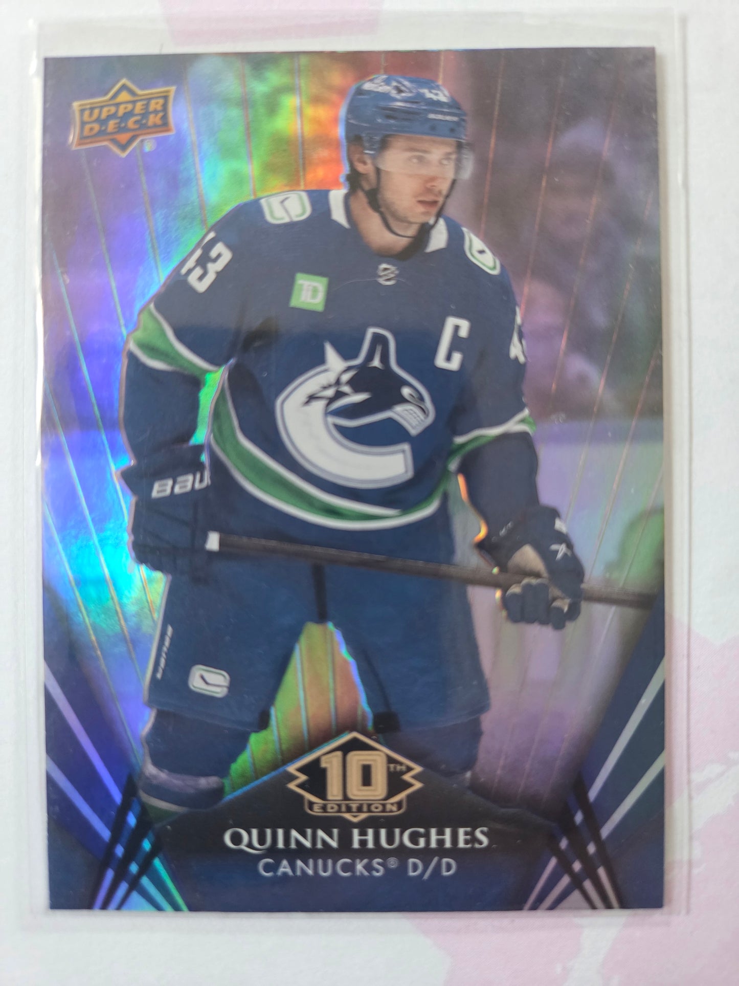 Quinn Hughes Upper Deck 10th Edition #58 [Vancouver Canucks]