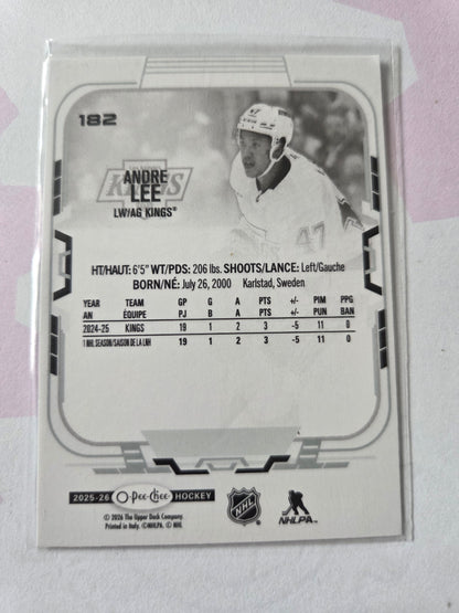 Andre Lee O-Pee-Chee Hockey #182 [Los Angeles Kings]