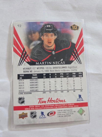 Martin Necas Upper Deck 10th Edition #92 [Carolina Hurricanes]