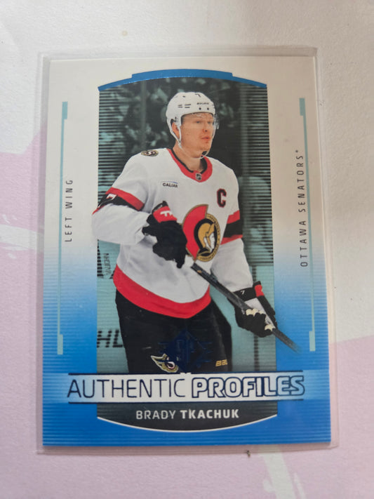 Brady Tkachuk Blue SP Hockey Authentic Profiles [Ottawa Senators]