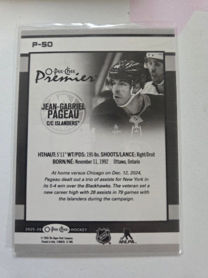 Jean-Gabriel Pageau O-Pee-Chee Premier Hockey [New York Islanders]