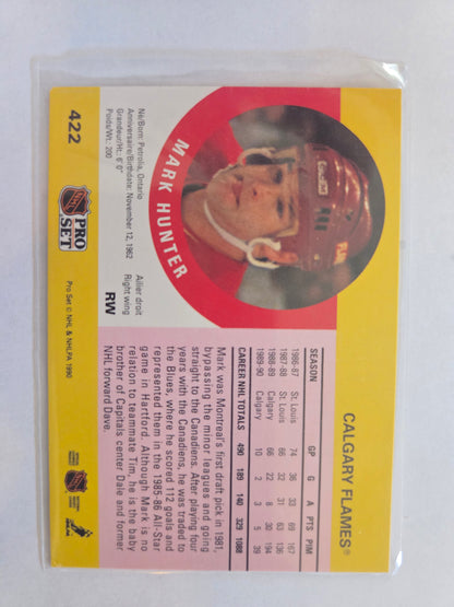 Mark Hunter NHL Pro Set #422 [Calgary Flames]