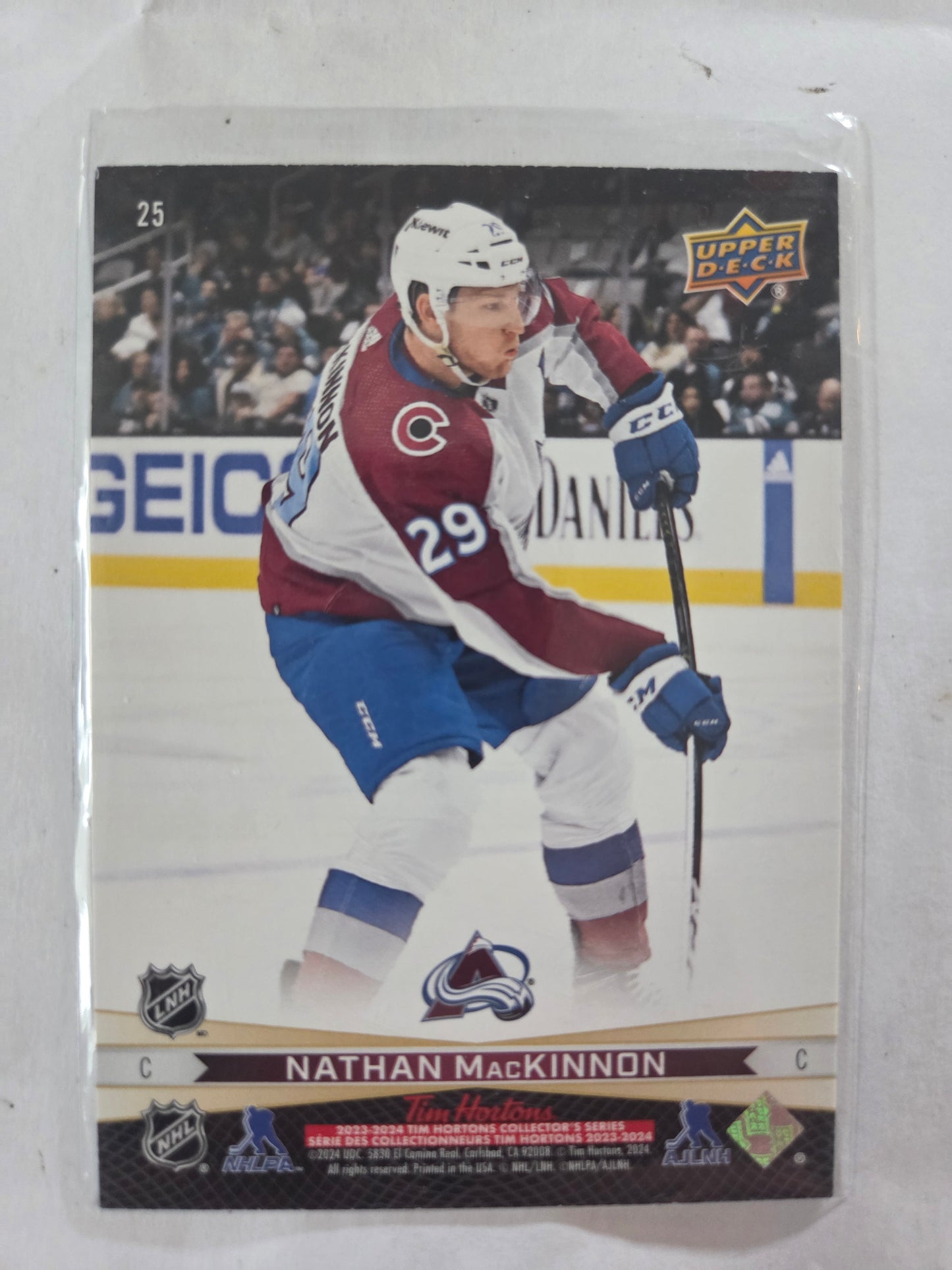 Nathan MacKinnon/Sidney Crosby Tim Hortons Upper Deck #25 [Colorado Avalanche]