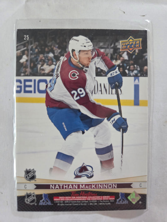 Nathan MacKinnon/Sidney Crosby Tim Hortons Upper Deck #25 [Colorado Avalanche]
