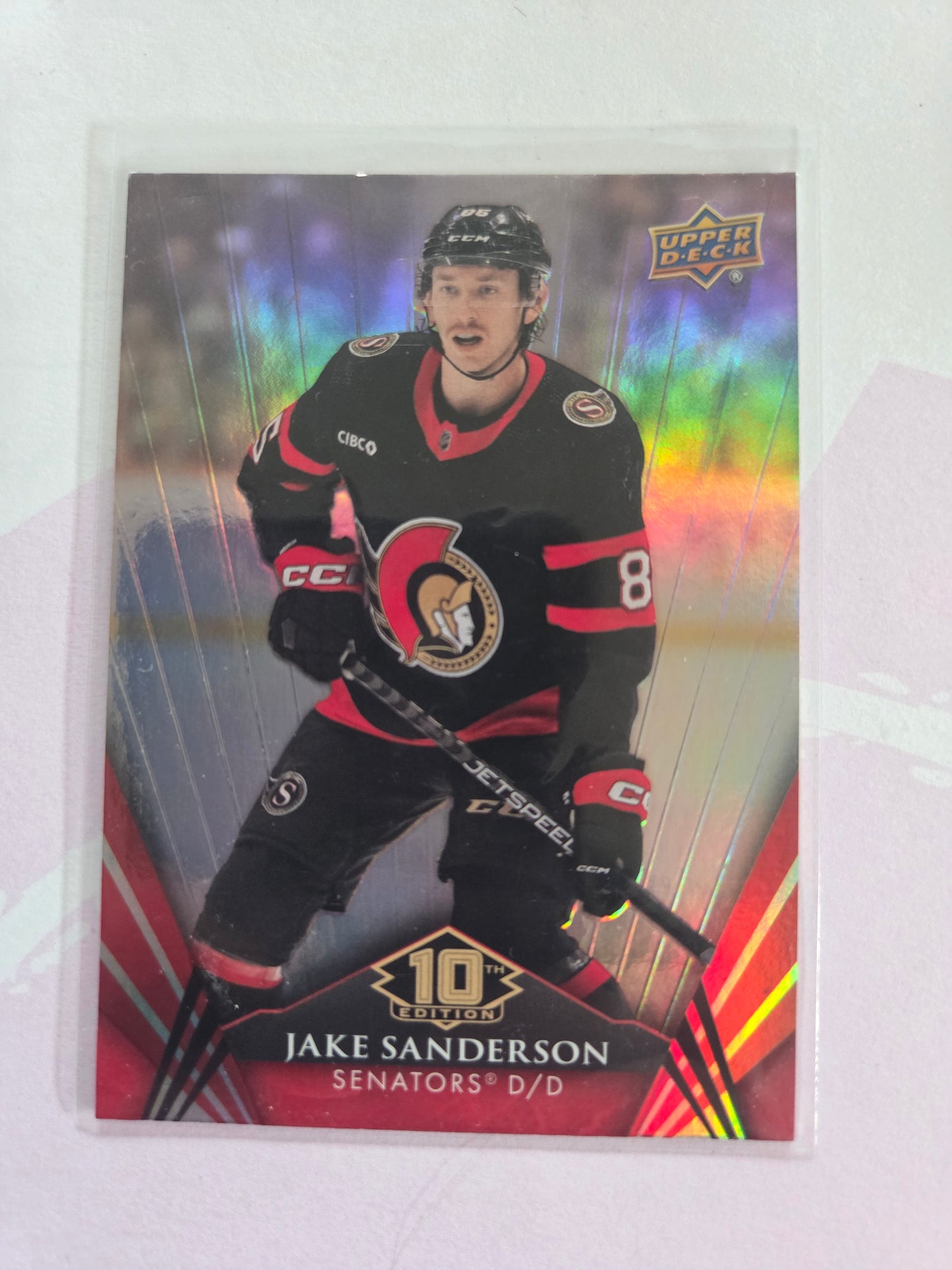 Jake Sanderson Upper Deck 10th Edition #23 [Ottawa Senators]