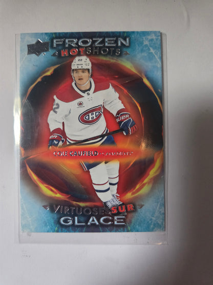 Cole Caufield Upper Deck Frozen Hot Shots [Montreal Canadians]
