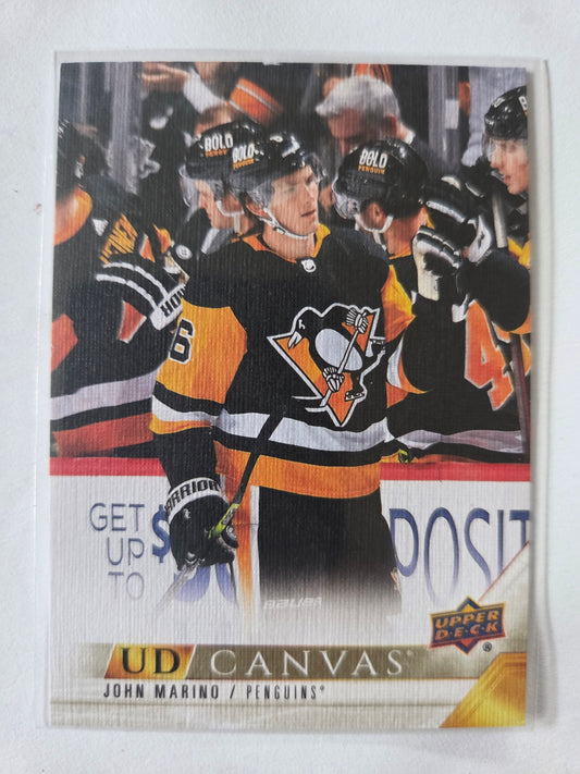 John Marino Upper Deck Series 1 UD Canvas [Pittsburgh Penguins]