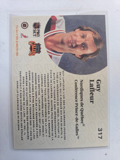 Guy Lafleur French NHL Pro Set #317 [Quebec Nordiques]