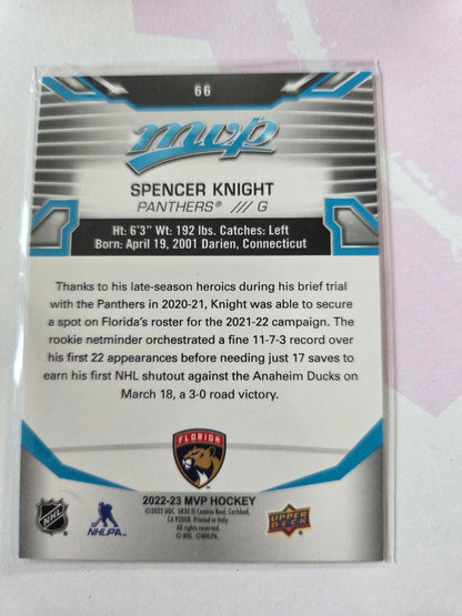 Spencer Knight Blue Upper Deck Hockey #66 [Florida Panthers]