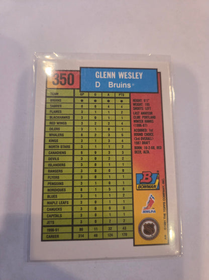 Glenn Wesley Bowman #350 [Boston Bruins]