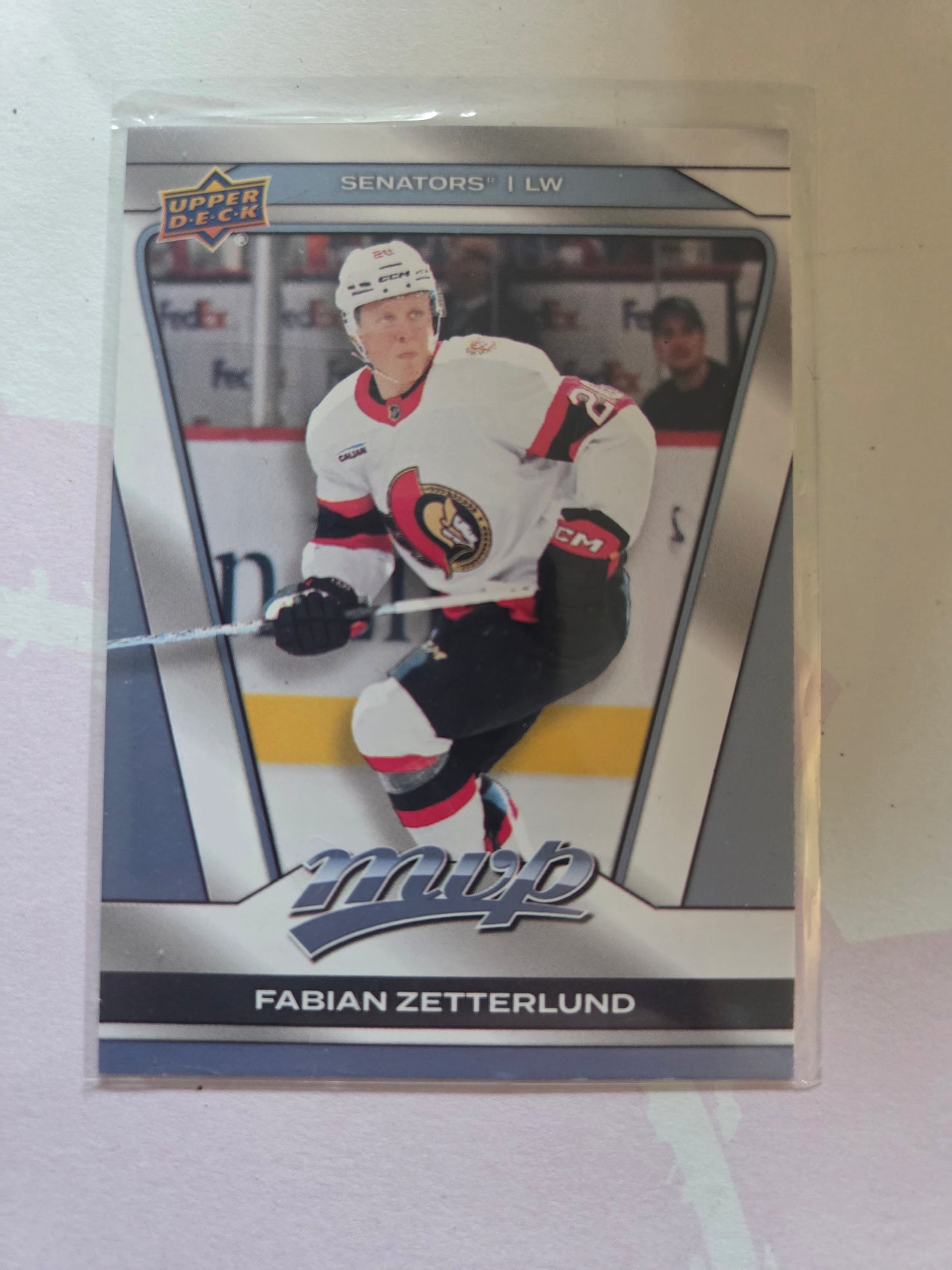 Fabian Zetterlund Upper Deck MVP Hockey #108 [Ottawa Senators]