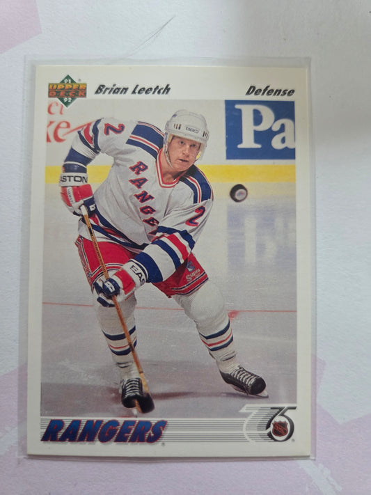 Brian Leetch 91/92 Upper Deck #153 [New York Rangers]