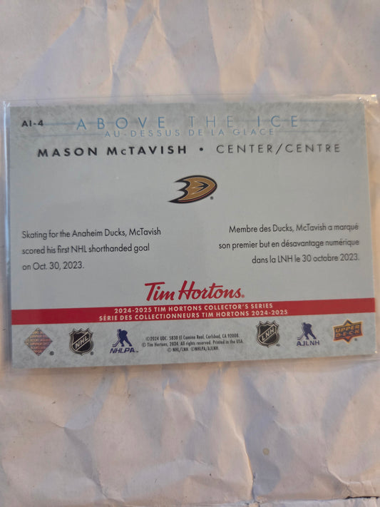 Mason McTavish Upper Deck Above the Ice [Anaheim Ducks]