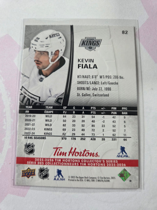 Kevin Fiala Upper Deck Tim Hortons #82 [Los Angeles Kings]