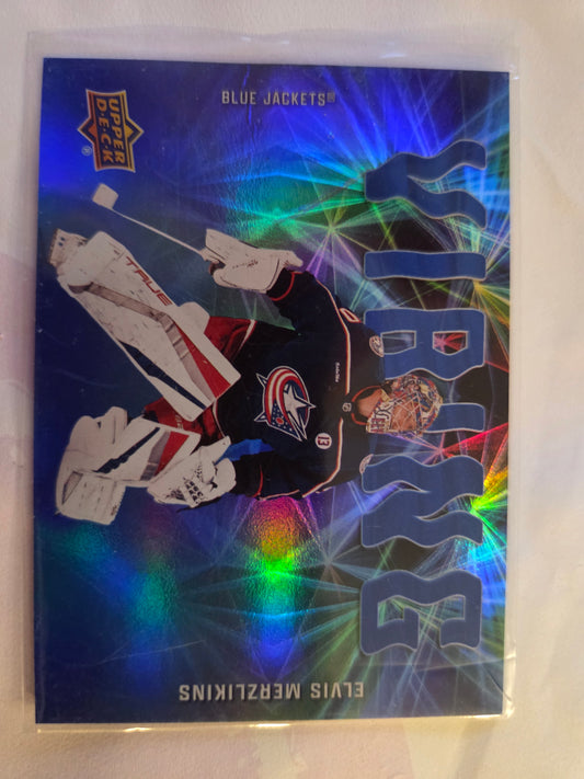 Elvis Merzlikins Upper Deck Series 2 Vibing [Columbus Blue Jackets]