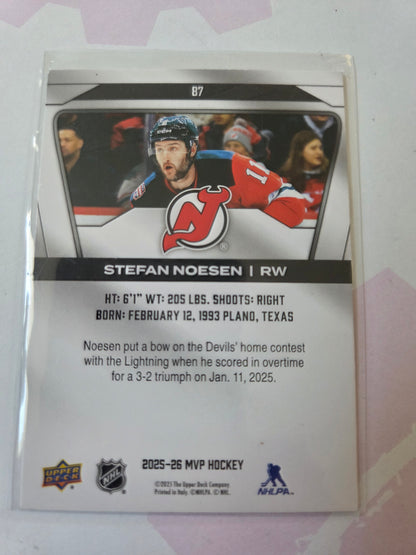 Stefan Noesen Upper Deck MVP Hockey #87 [New Jersey Devils]