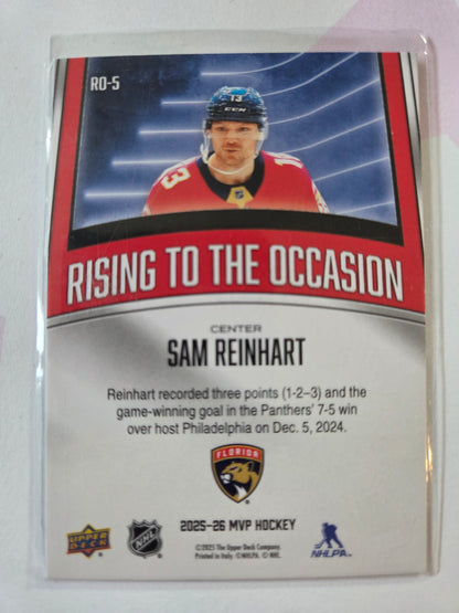 Sam Reinhart Upper Deck MVP Hockey Rising To The Occasion [Florida Panthers]