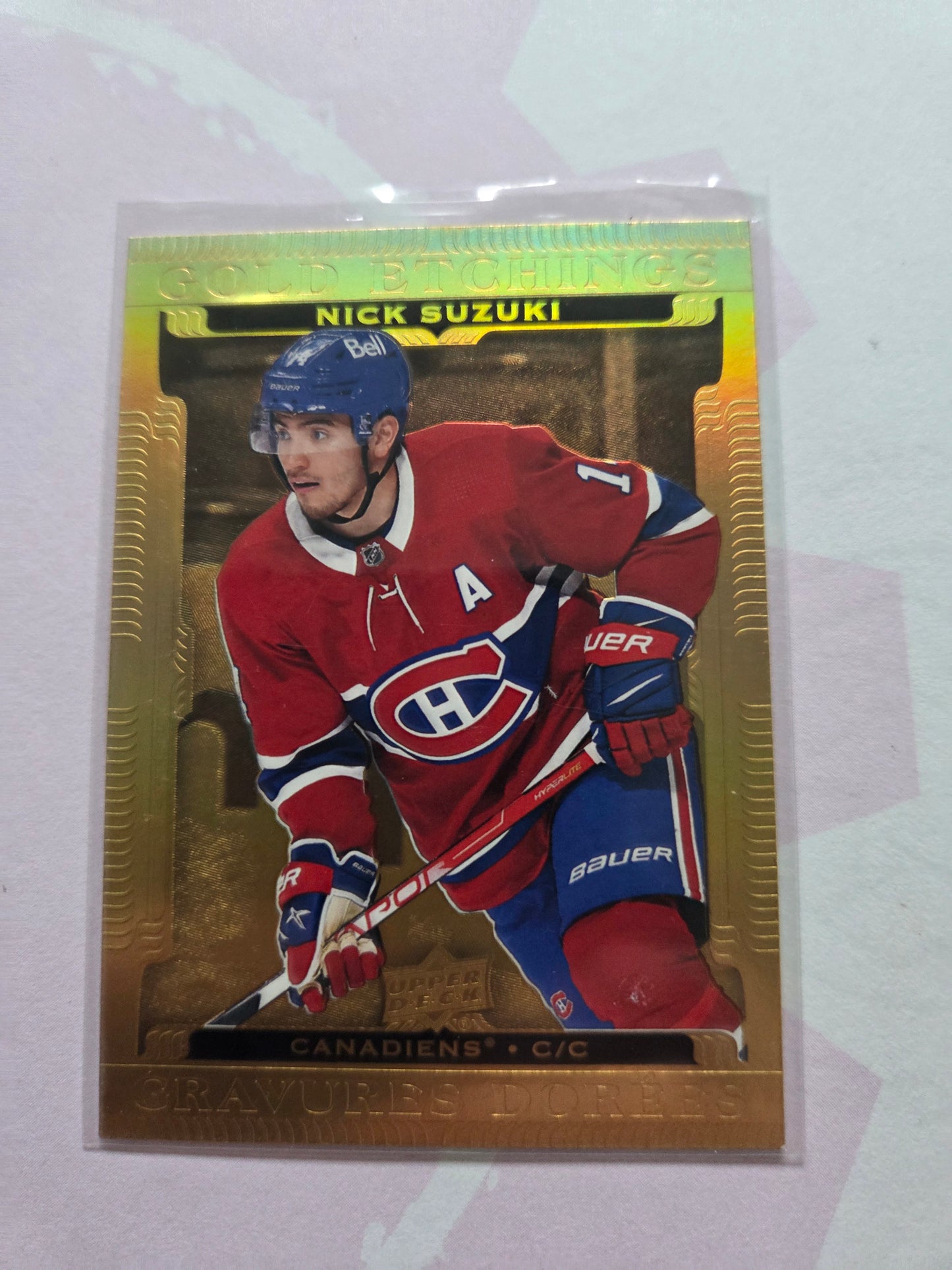 Nick Suzuki Upper Deck Gold Etchings [Montreal Canadians]