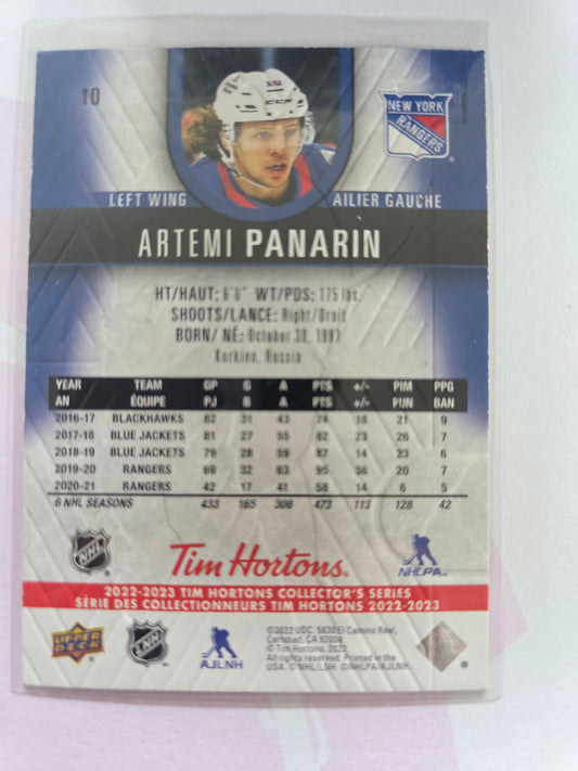 Artemi Panarin Tim Hortons Upper Deck #10 [New York Rangers]