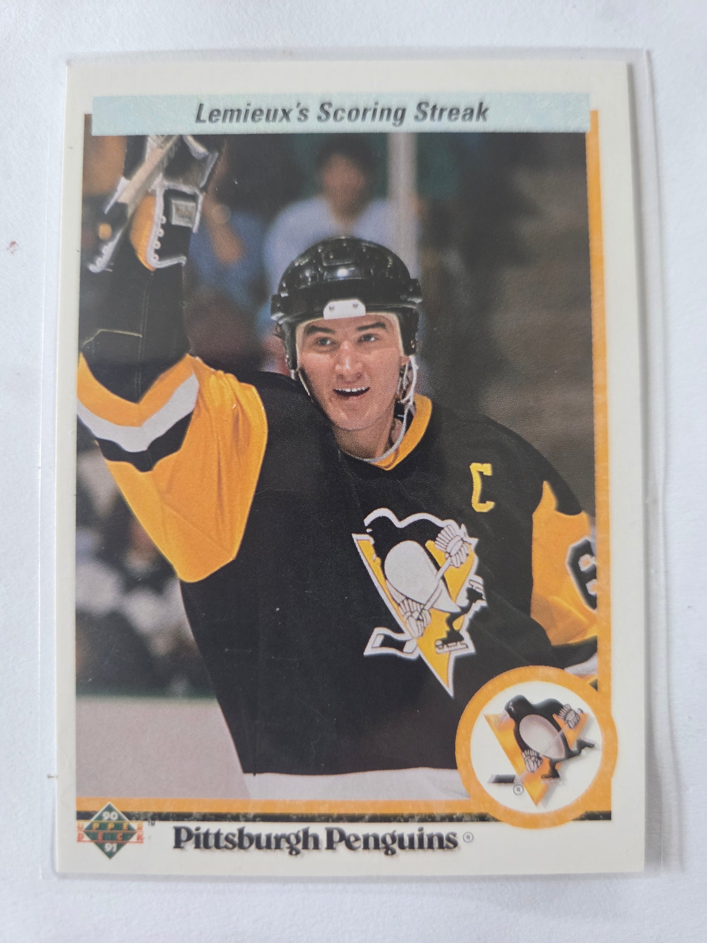 Mario Lemieux 90/91 Upper Deck Lemieux's Scoring Streak #59 [Pittsburgh Penguins]