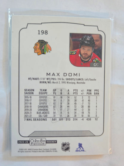 Max Domi O-Pee-Chee Platinum #198 [Chicago Blackhawks]