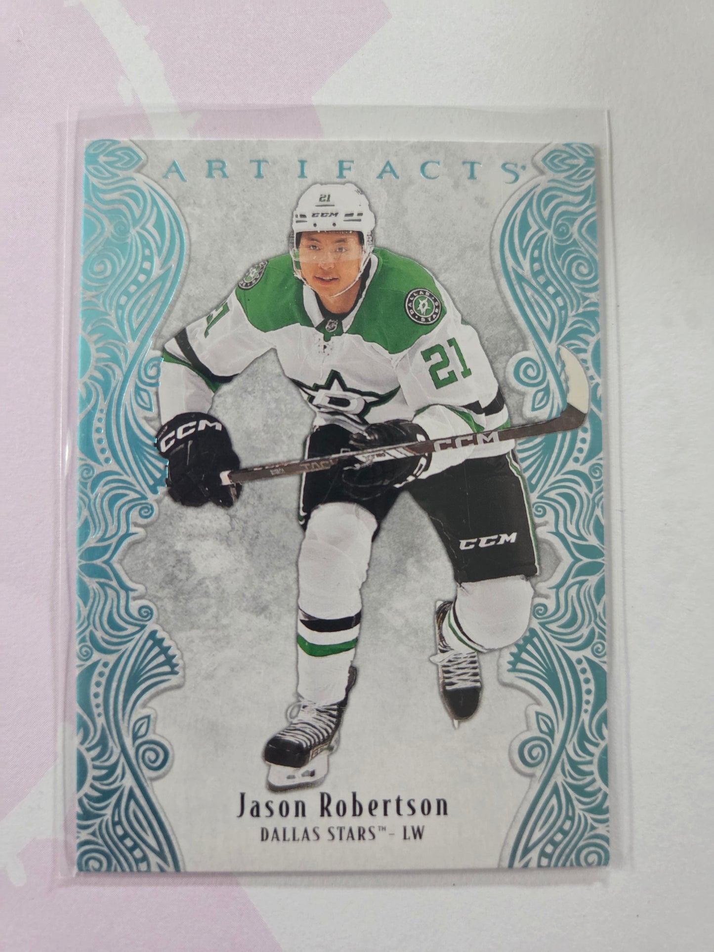 Jason Robertson Sky Blue Artifacts Hockey #86 [Dallas Stars]