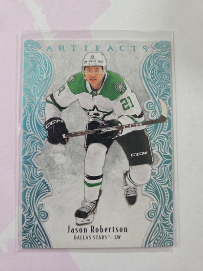 Jason Robertson Sky Blue Artifacts Hockey #86 [Dallas Stars]
