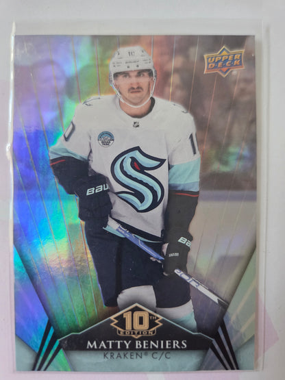 Matty Beniers Upper Deck 10th Edition #75 [Seattle Kraken]
