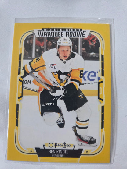 Ben Kindel O-Pee-Chee Hockey Yellow Marquee Rookie #594 [Pittsburgh Penguins]