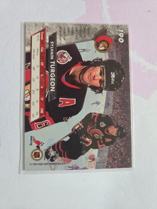 Sylvain Turgeon 93/94 Fleer Ultra #190 [Ottawa Senators]